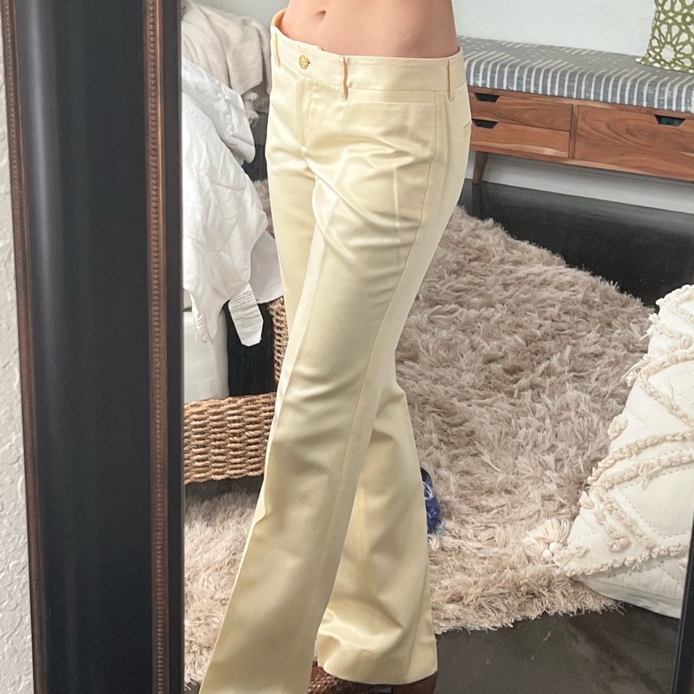 Dolce and Gabbana light golden dress pants.